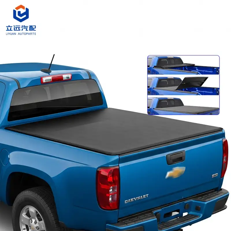 Clúdach Bog Vinyl Trí-Fillte Tonneau do Chevrolet GMC